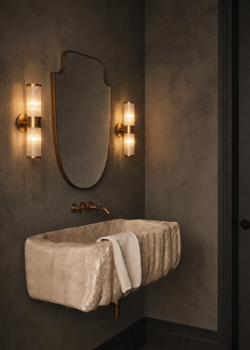 Shelda Gold Wall Mirror | Antique Mirrors | Ethnik Living – ETHNIK
