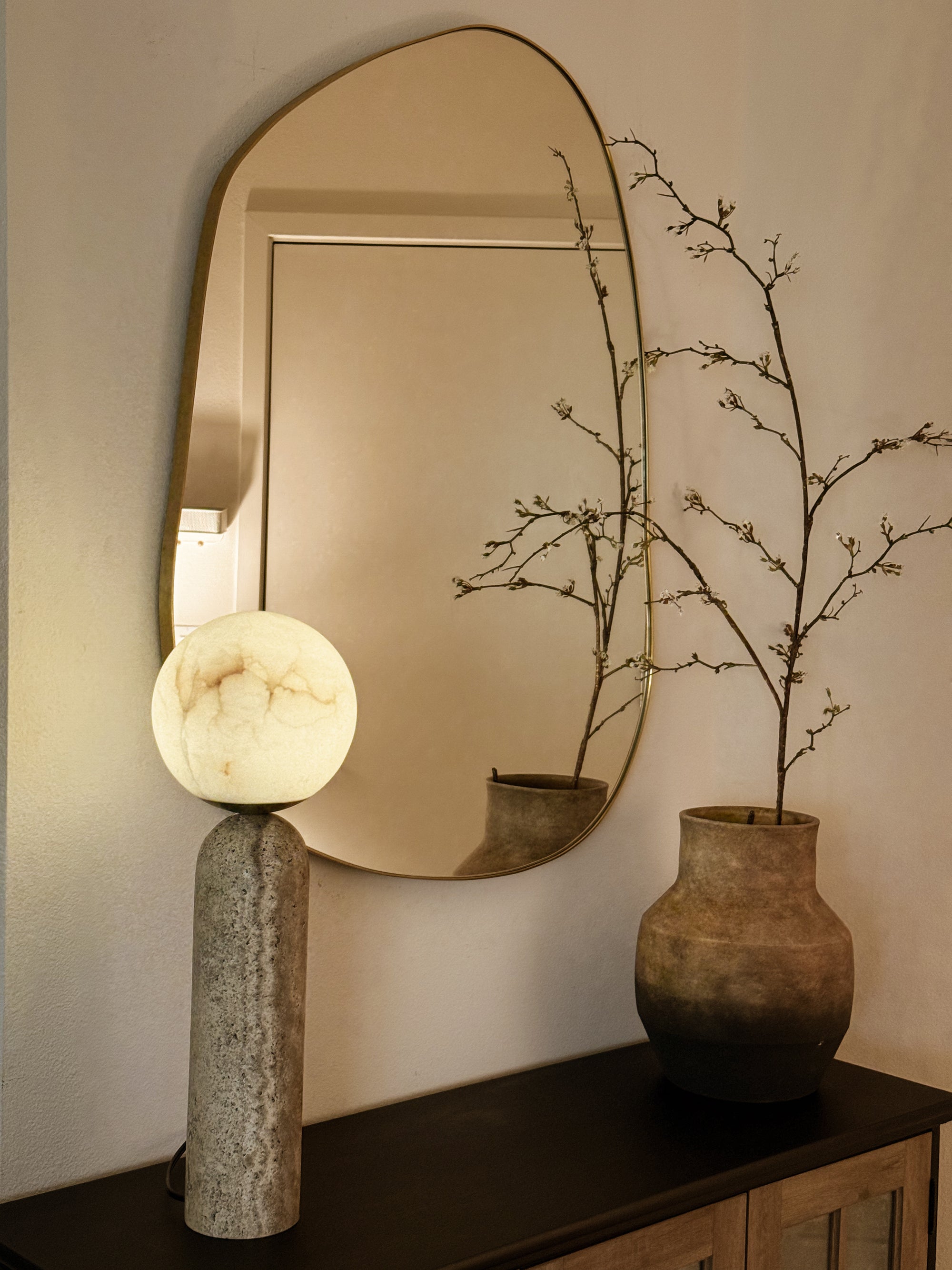 Brassy Gold Organik Mirror