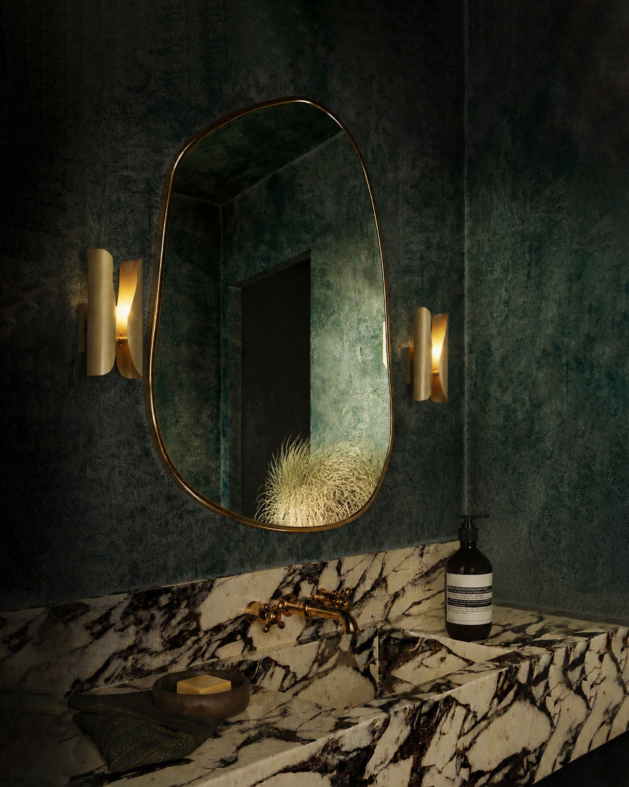 Brassy Gold Organik Mirror