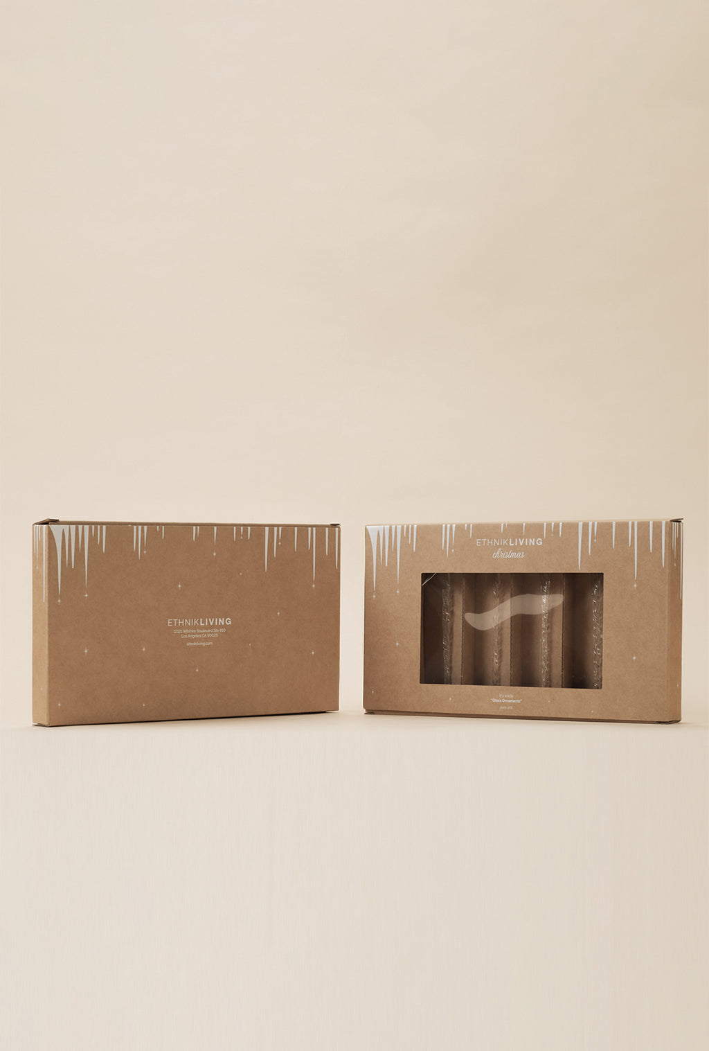 Icy Icicle Glass Ornaments