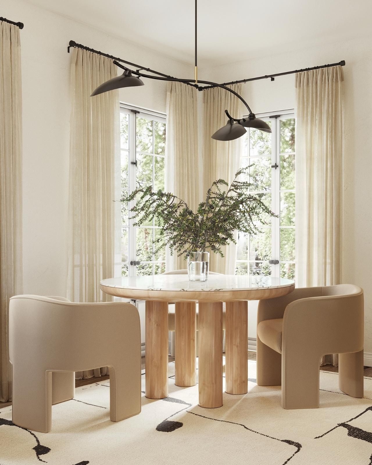 Circo Marble Round Dining Table