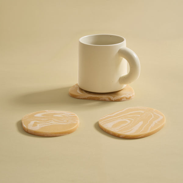 Puddle Coasters - Set of 3 - Salted Caramel