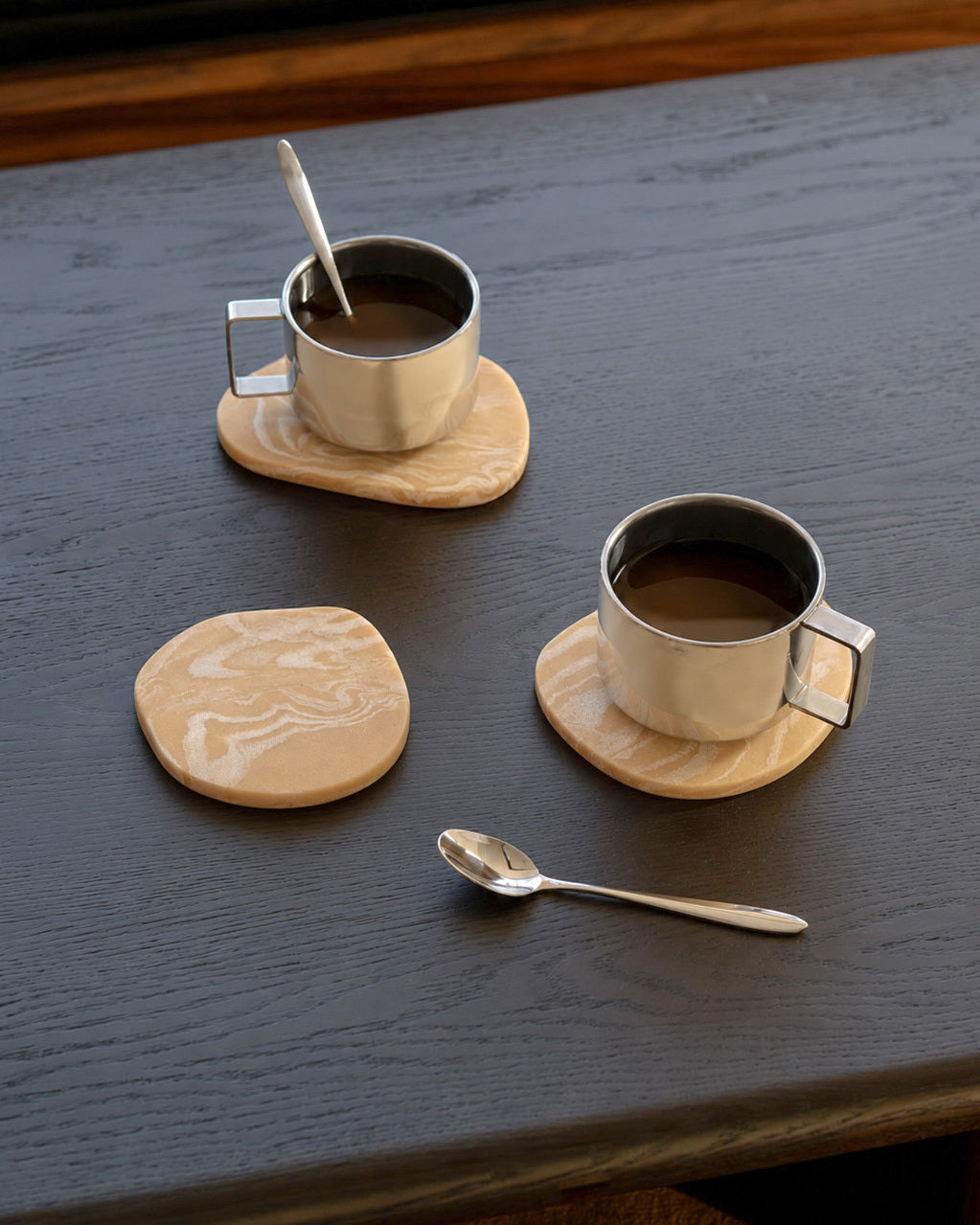 Puddle Coasters - Set of 3 - Salted Caramel