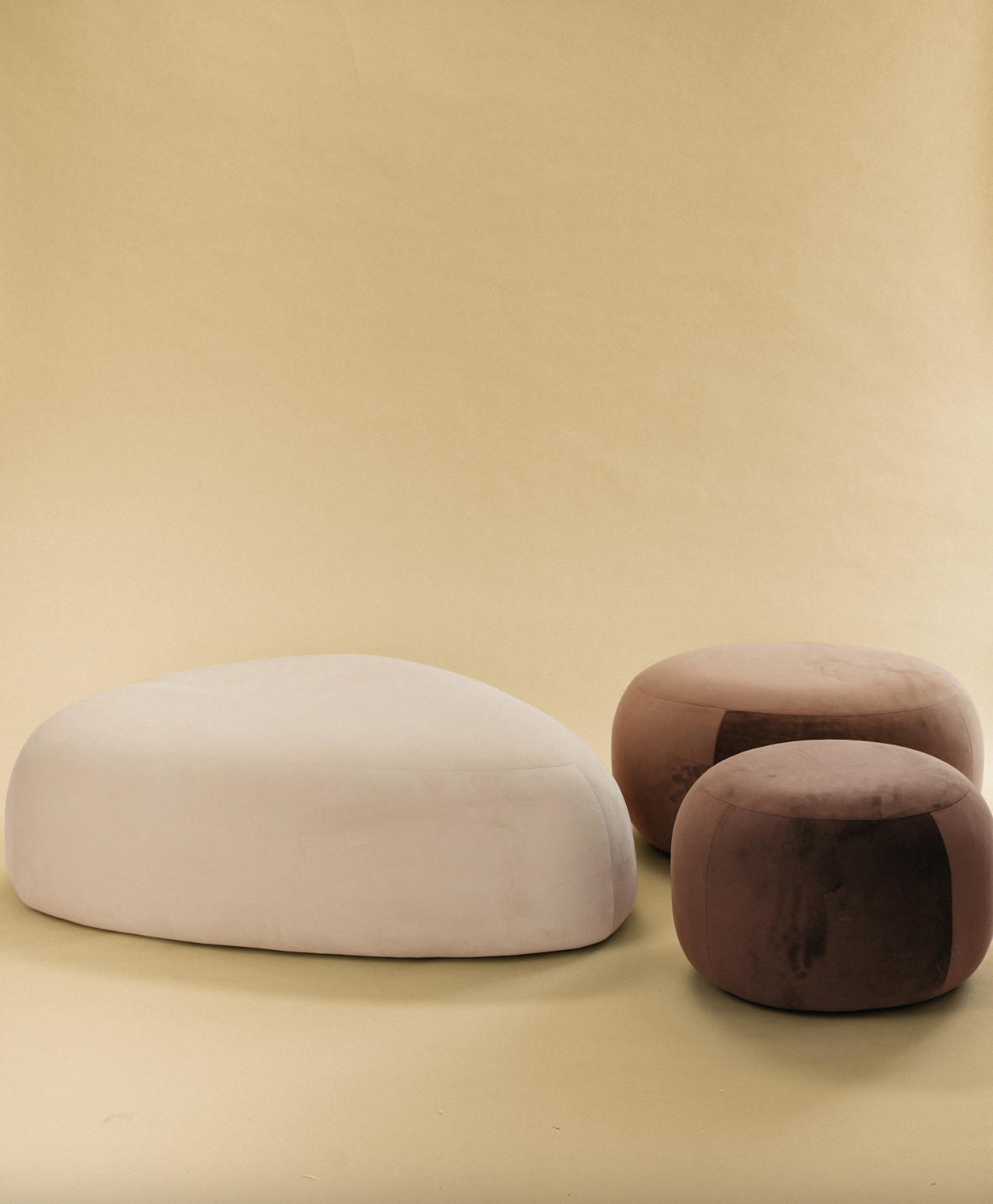 On The Rocks - Pebble Ottoman Set