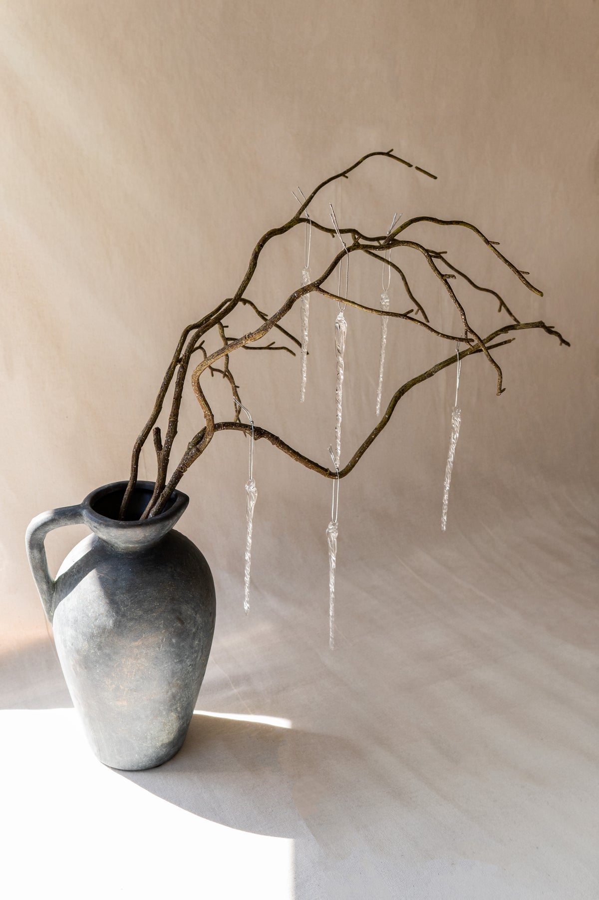 Icy Icicle Glass Ornaments