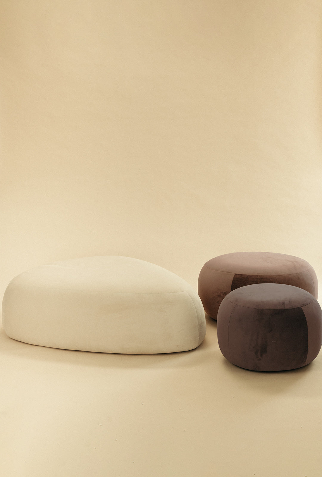 On The Rocks - Pebble Ottoman Set