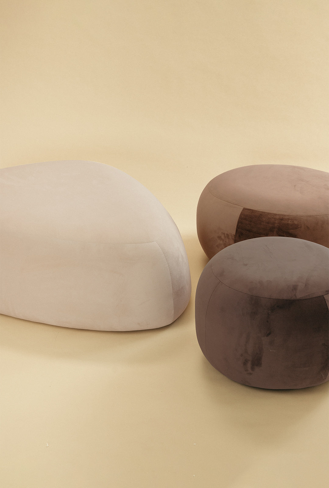 On The Rocks - Pebble Ottoman Set