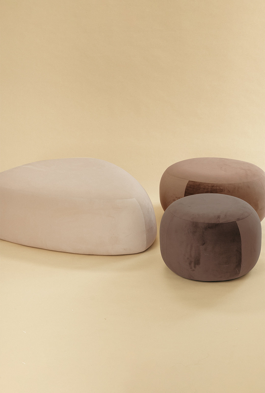 On The Rocks - Pebble Ottoman Set