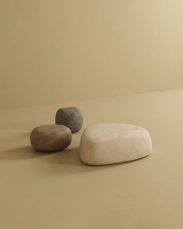On The Rocks - Pebble Ottoman Set