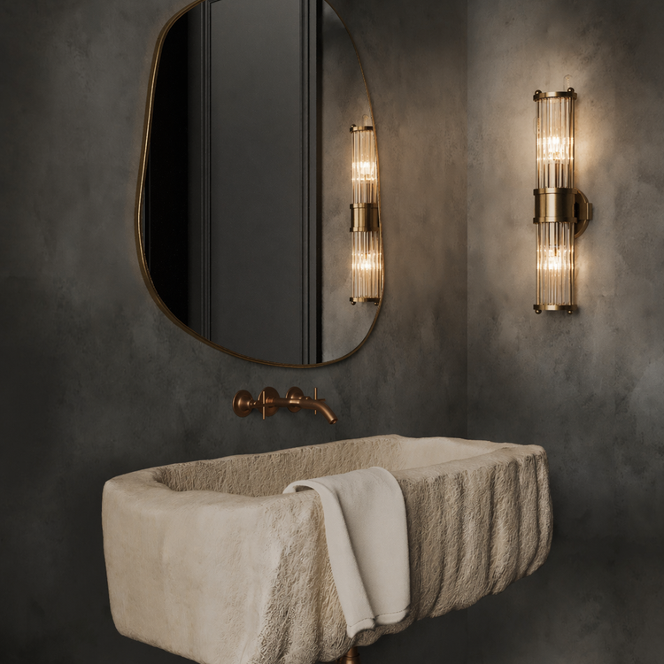 Brassy Gold Organik Mirror