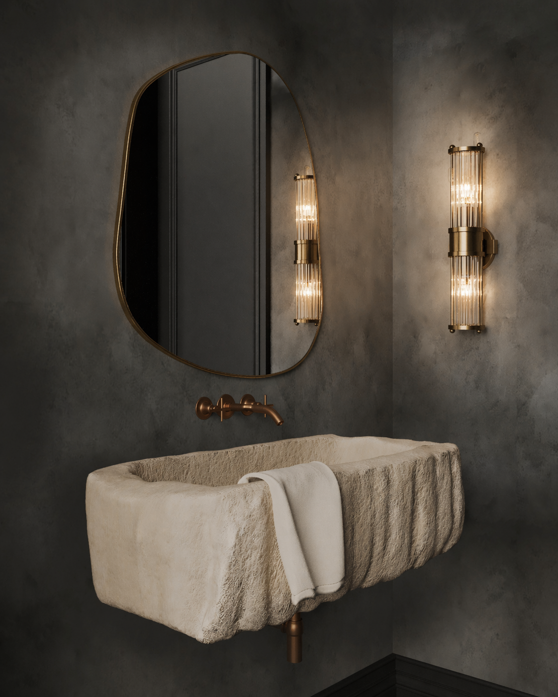 Brassy Gold Organik Mirror