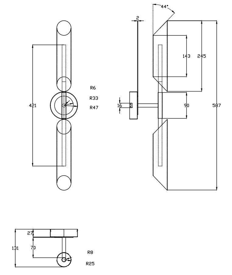Sadie Wall Sconce by Lights On Collection
