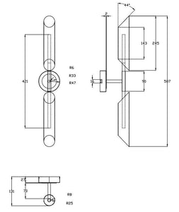 Sadie Wall Sconce by Lights On Collection