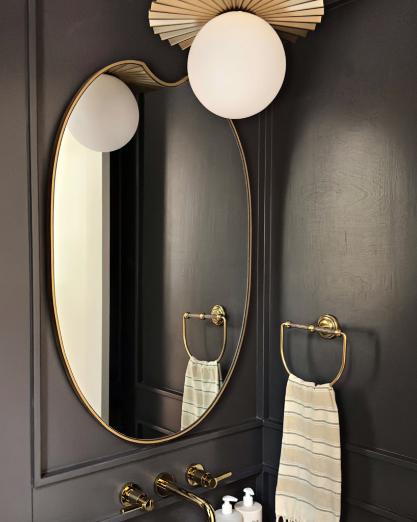 Bitten Gold Design Mirror