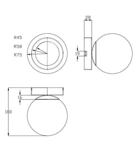 Glob Wall Sconce by Lights On Collection