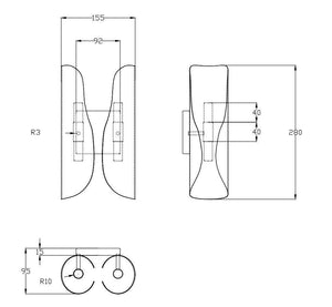 Sebastian Wall Sconce by Lights On Collection